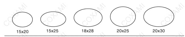 Elliptical stamp mold 2