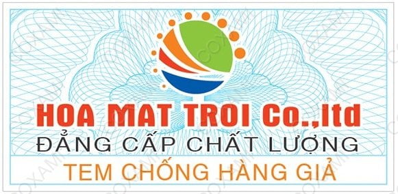 tem đảm bảo chất lượng mặt trời