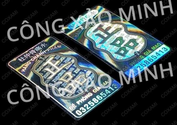 tem sử dụng hiệu ứng len chữ nổi và neon sign