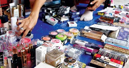 poor quality counterfeit cosmetics