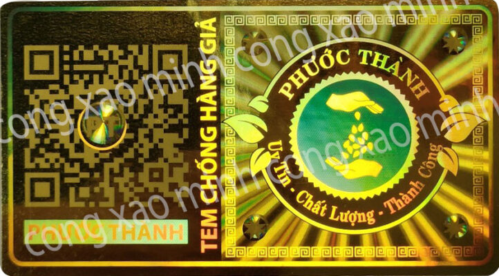 tem hologram chống giả QRcode